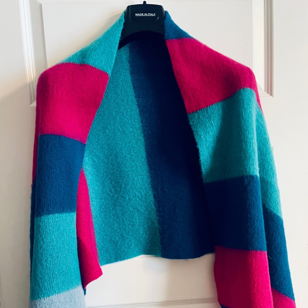 NWT C&D Bright multi color winter scarf/shawl.